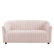 Load image into Gallery viewer, Announce Performance Velvet Channel Tufted Loveseat by Modway

