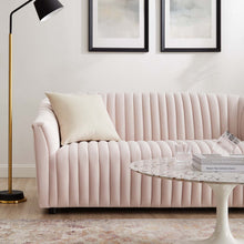 Load image into Gallery viewer, Announce Performance Velvet Channel Tufted Loveseat by Modway
