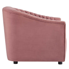Load image into Gallery viewer, Announce Performance Velvet Channel Tufted Armchair by Modway
