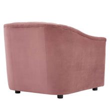 Load image into Gallery viewer, Announce Performance Velvet Channel Tufted Armchair by Modway
