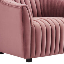 Load image into Gallery viewer, Announce Performance Velvet Channel Tufted Armchair by Modway
