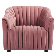 Load image into Gallery viewer, Announce Performance Velvet Channel Tufted Armchair by Modway
