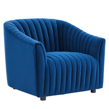 Load image into Gallery viewer, Announce Performance Velvet Channel Tufted Armchair by Modway
