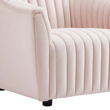 Load image into Gallery viewer, Announce Performance Velvet Channel Tufted Armchair by Modway
