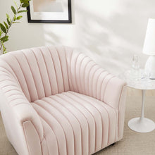 Load image into Gallery viewer, Announce Performance Velvet Channel Tufted Armchair by Modway
