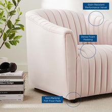 Load image into Gallery viewer, Announce Performance Velvet Channel Tufted Armchair by Modway
