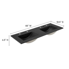 Load image into Gallery viewer, Cayman 48&quot; Double Basin Bathroom Sink by Modway
