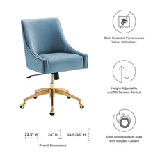 Load image into Gallery viewer, Discern Performance Velvet Office Chair by Modway
