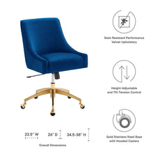 Load image into Gallery viewer, Discern Performance Velvet Office Chair by Modway
