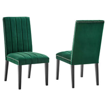 Load image into Gallery viewer, Catalyst Performance Velvet Dining Side Chairs Set of 2 by Modway
