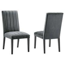 Load image into Gallery viewer, Catalyst Performance Velvet Dining Side Chairs Set of 2 by Modway
