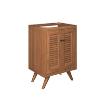 Load image into Gallery viewer, Birdie 24&quot; Teak Wood Bathroom Vanity Cabinet (Sink Basin Not Included) by Modway
