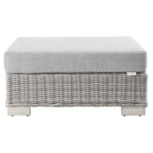 Load image into Gallery viewer, Conway 2-Piece Outdoor Patio Wicker Rattan Armchair and Ottoman Set by Modway
