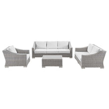 Load image into Gallery viewer, Conway 4-Piece Outdoor Patio Wicker Rattan Furniture Set by Modway
