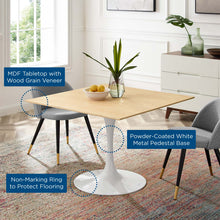 Load image into Gallery viewer, Lippa 40&quot; Square Wood Dining Table by Modway
