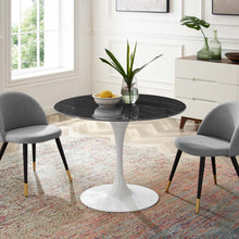 Load image into Gallery viewer, Lippa 40&quot; Round Faux Marble Dining Table by Modway
