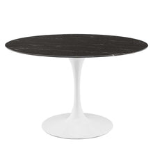 Load image into Gallery viewer, Lippa 48&quot; Round Faux Marble Dining Table by Modway
