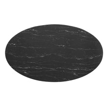 Load image into Gallery viewer, Lippa 60&quot; Oval Faux Marble Dining Table by Modway
