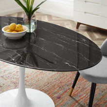Load image into Gallery viewer, Lippa 60&quot; Oval Faux Marble Dining Table by Modway
