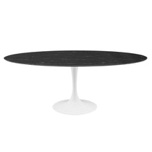 Load image into Gallery viewer, Lippa 78&quot; Oval Faux Marble Dining Table by Modway
