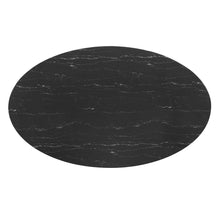 Load image into Gallery viewer, Lippa 78&quot; Oval Faux Marble Dining Table by Modway
