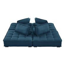 Load image into Gallery viewer, Saunter 4-Piece Tufted Fabric Fabric Sectional Sofa by Modway
