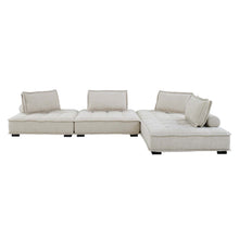 Load image into Gallery viewer, Saunter 4-Piece Tufted Fabric Fabric Sectional Sofa by Modway
