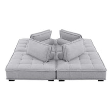 Load image into Gallery viewer, Saunter 4-Piece Tufted Fabric Fabric Sectional Sofa by Modway
