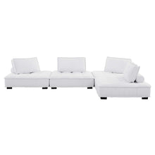 Load image into Gallery viewer, Saunter Tufted Fabric Fabric 4-Piece Sectional Sofa
