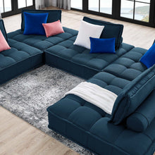 Load image into Gallery viewer, Saunter 5-Piece Tufted Fabric Fabric Sectional Sofa by Modway
