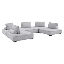 Load image into Gallery viewer, Saunter 5-Piece Tufted Fabric Fabric Sectional Sofa by Modway
