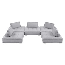 Load image into Gallery viewer, Saunter 5-Piece Tufted Fabric Fabric Sectional Sofa by Modway
