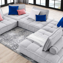 Load image into Gallery viewer, Saunter 5-Piece Tufted Fabric Fabric Sectional Sofa by Modway
