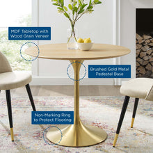 Load image into Gallery viewer, Lippa 36&quot; Round Wood Dining Table by Modway
