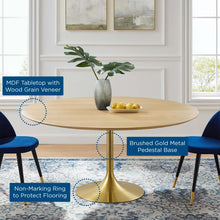 Load image into Gallery viewer, Lippa 60&quot; Round Wood Dining Table by Modway

