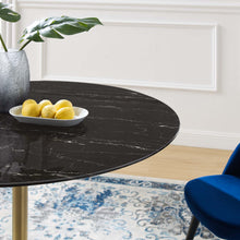 Load image into Gallery viewer, Lippa 48&quot; Round Faux Marble Dining Table by Modway
