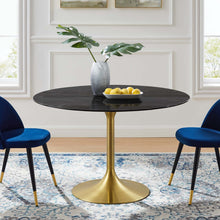 Load image into Gallery viewer, Lippa 48&quot; Round Faux Marble Dining Table by Modway
