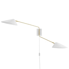 Load image into Gallery viewer, Journey 2-Light Swing Arm Wall Sconce by Modway
