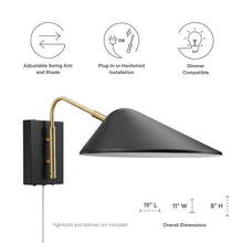 Load image into Gallery viewer, Journey 7&quot; Swing Arm Wall Sconce by Modway

