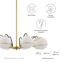 Load image into Gallery viewer, Hanna 8-Light Chandelier by Modway
