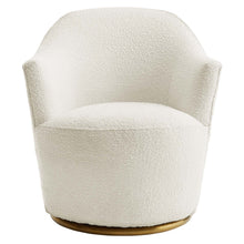 Load image into Gallery viewer, Nora Boucle Upholstered Swivel Chair
