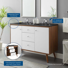 Load image into Gallery viewer, Transmit 48&quot; Double Sink Bathroom Vanity
