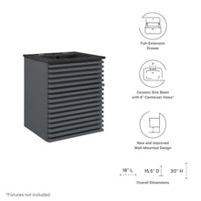 Load image into Gallery viewer, Render 18&quot; Wall-Mount Bathroom Vanity by Modway
