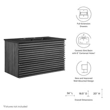 Load image into Gallery viewer, Render 36&quot; Wall-Mount Bathroom Vanity by Modway
