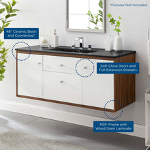 Load image into Gallery viewer, Transmit 48&quot; Wall-Mount Bathroom Vanity
