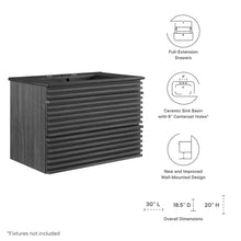 Load image into Gallery viewer, Render 30&quot; Wall-Mount Bathroom Vanity by Modway

