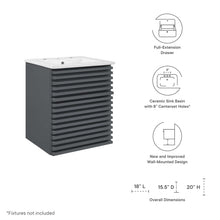 Load image into Gallery viewer, Render 18&quot; Wall-Mount Bathroom Vanity by Modway
