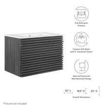 Load image into Gallery viewer, Render 30&quot; Wall-Mount Bathroom Vanity by Modway
