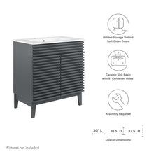 Load image into Gallery viewer, Render 30&quot; Bathroom Vanity Cabinet by Modway
