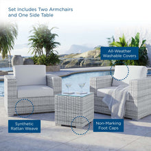 Load image into Gallery viewer, Convene 3-Piece Outdoor Patio Set by Modway
